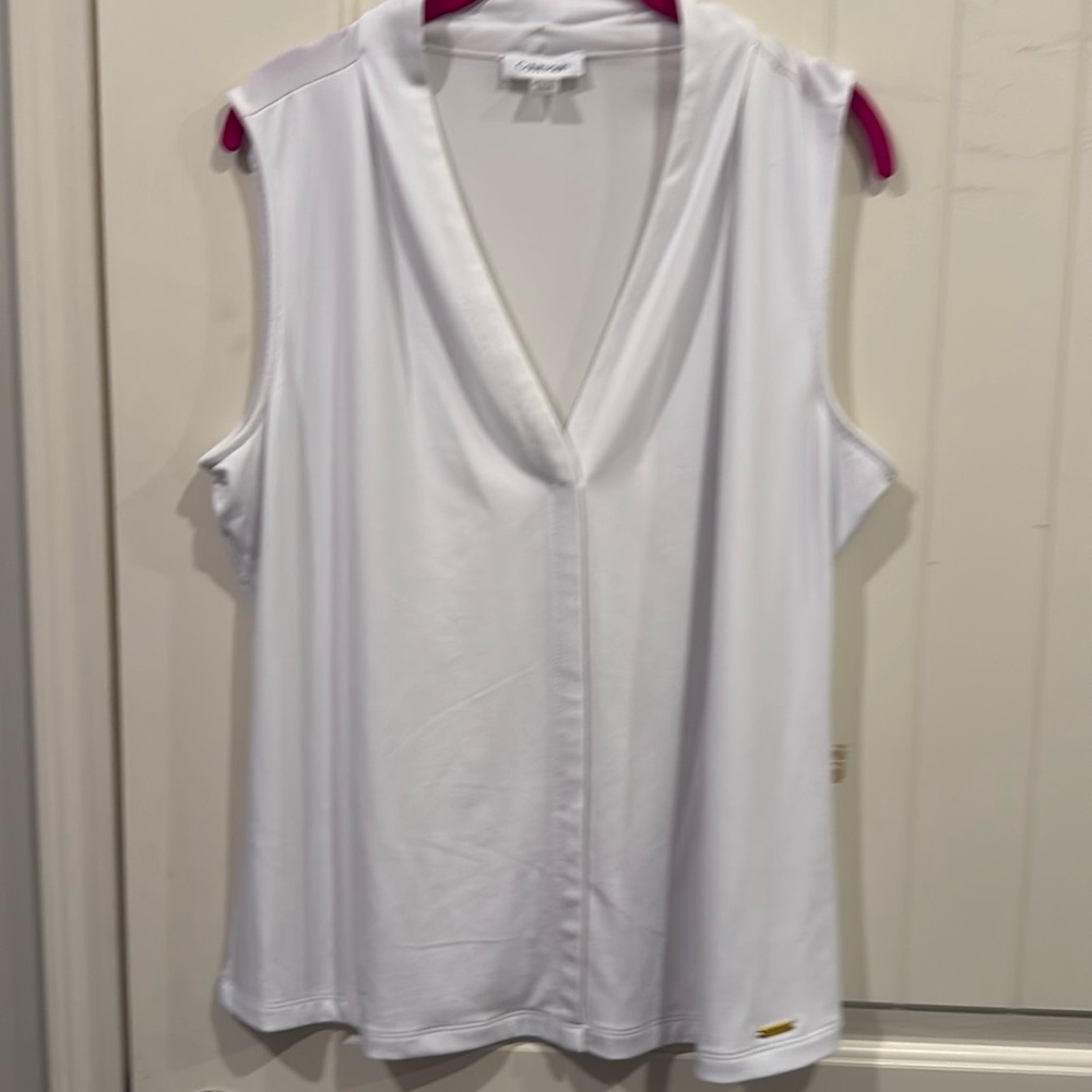 Calvin Klein extra large white blouse